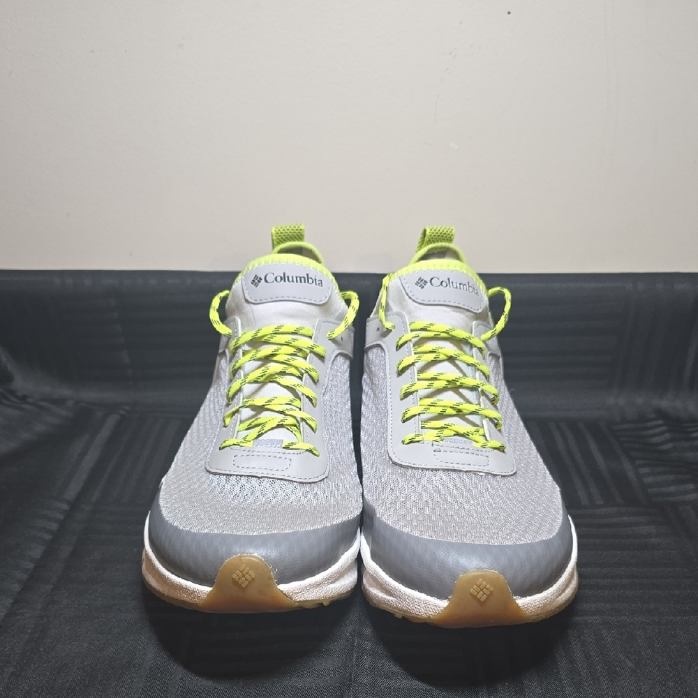 Columbia Gray and Neon Yellow Athletic Shoes